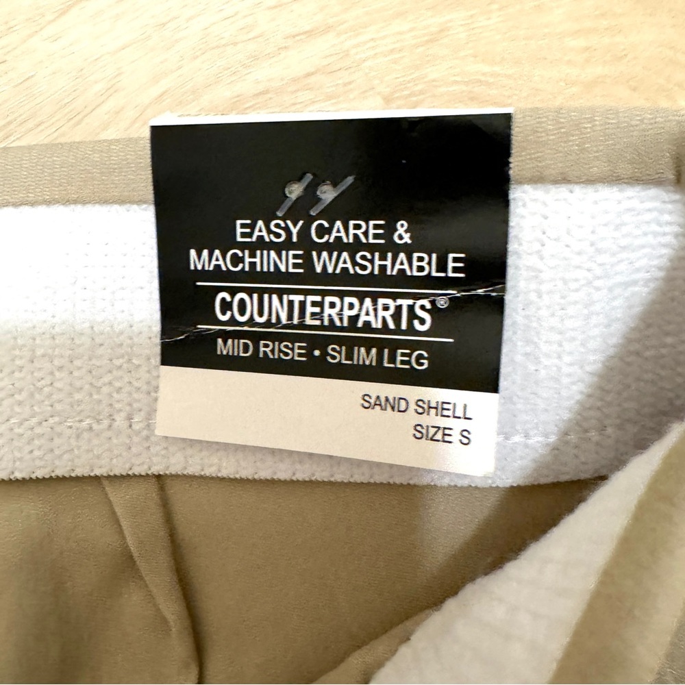 COUNTERPARTS LUXE Stretch Mid-rise Slim Straight Leg Women’s Pants Sz Small - Picture 3 of 11